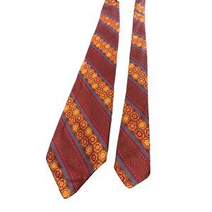 Men's Tiffany Collection Floral Silk Necktie Tie Vintage